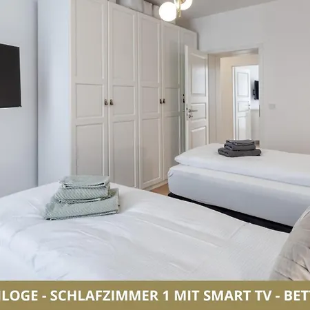 Neu Fuerstenloge 1-6 Pers Hinter Dem Markgraeflichen Opernhaus - 2 Schlafzimmer Mit Boxspringbetten 4 Einzel Oder 2 Doppelbetten, Balkon Und Einbaukueche, Barrierearm
